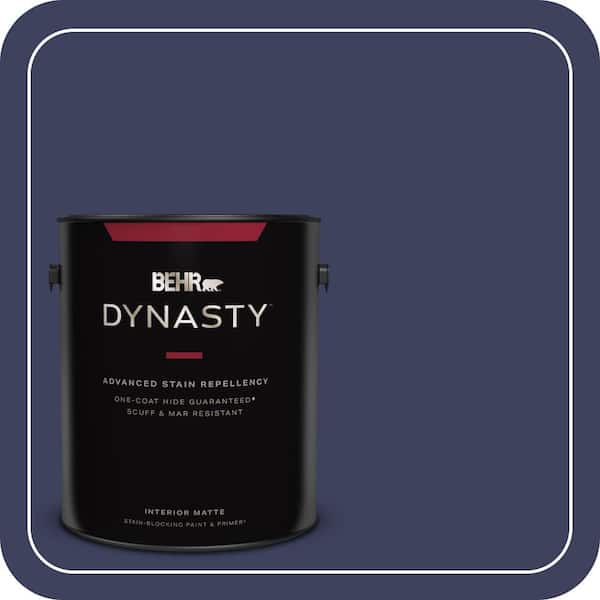 BEHR DYNASTY 1 gal. Home Decorators Collection #HDC-MD-01 Majestic Blue Matte Interior Stain-Blocking Paint & Primer