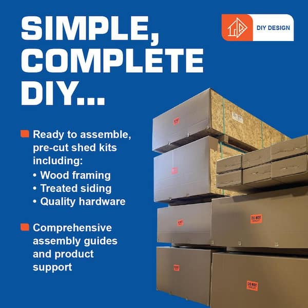 Craftsman's Cove 10 ft. x 12 ft. Wood Barn Kit with Convenient Loft