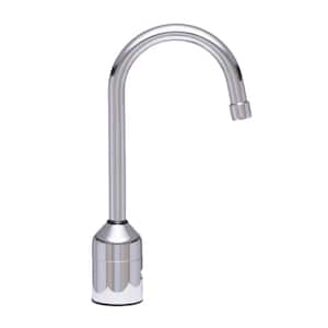 AquaSense Single Hole 5-3/8 in. Gooseneck Sensor Faucet with Gear-Driven Ceramic Cartridge, 0.5 GPM, Chrome Plated