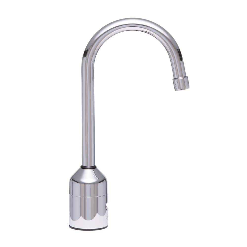 Zurn AquaSense Single Hole 5-3/8 in. Gooseneck Sensor Faucet with Ceramic Cartridge, 0.5 GPM, 4 in. Cvr Pl, Chrome Plated