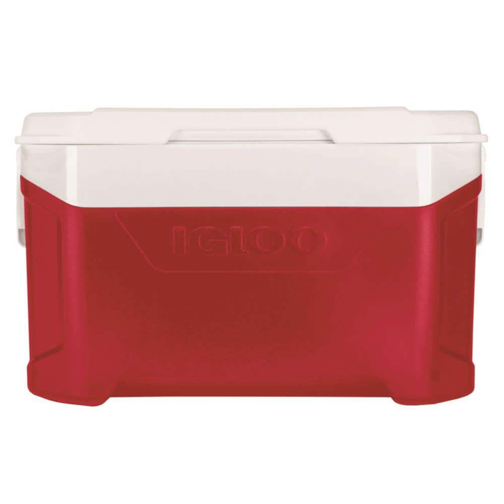IGLOO Latitude Cooler 50 qt. Red 8029344 The Home Depot