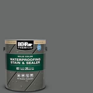 1 gal. #PPU26-02 Imperial Gray Solid Color Waterproofing Exterior Wood Stain and Sealer