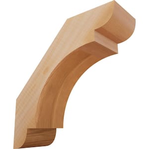 3 1/2''W x 10''D x 10''H Olympic Smooth Knee Brace, Western Red Cedar