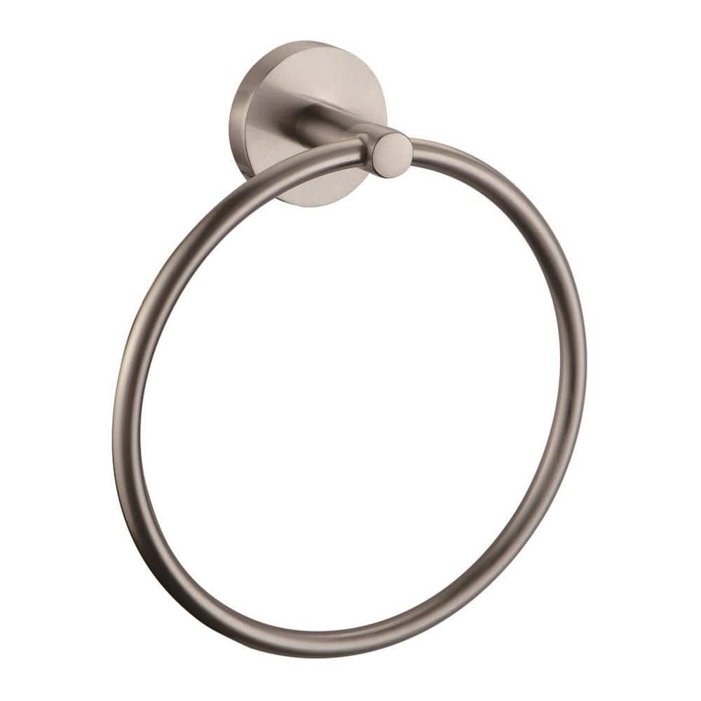 Satin Nickel 4-Piece Bathroom Hardware Accessory Kit