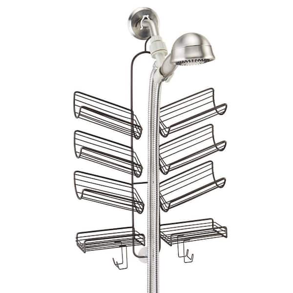with exclusive discounts Dracelo Bronze Shower Caddy over Shower Head,  Hanging Shower Organizer, Bathroom Shampoo Holder with Hooks for Razor  B09VGCGBLS - The Home Depot, shower head storage 