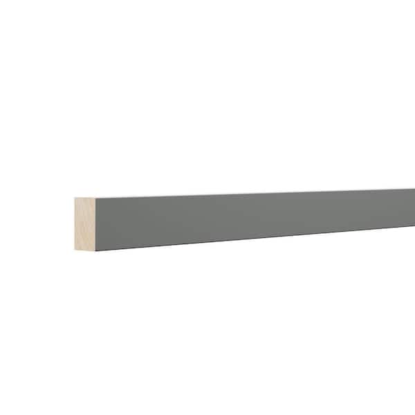 Designer Series Storm Gray 1.25 in. x 96 in. x 0.625 in. Light Rail Molding
