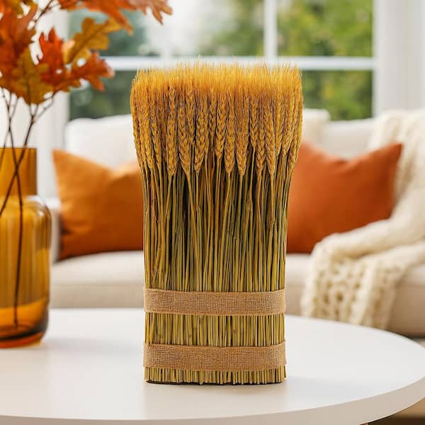 Preserved Decorative Wheat Standing Topiary Plant