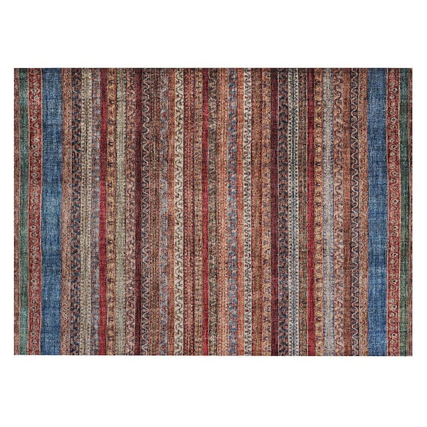 Chantille Machine Washable Indoor/Outdoor Abstract ACN2741 Paprika 2 ft. x 3 ft. Accent Rug