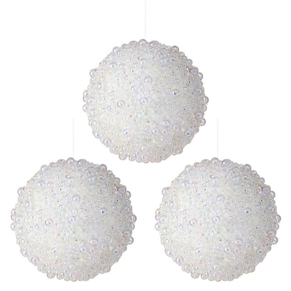 5 in. Acrylic Bead Ball Ornament