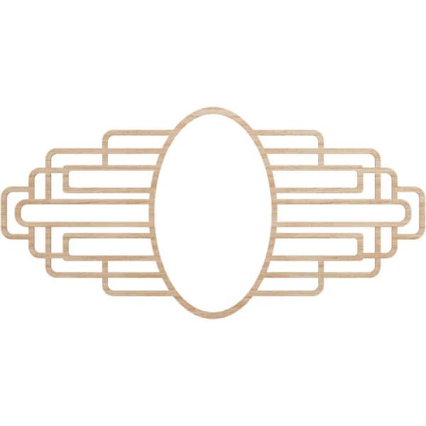Ekena Millwork 0.25 in. x 34 in. x 17 in. Wood (Alder) Medallion Moulding