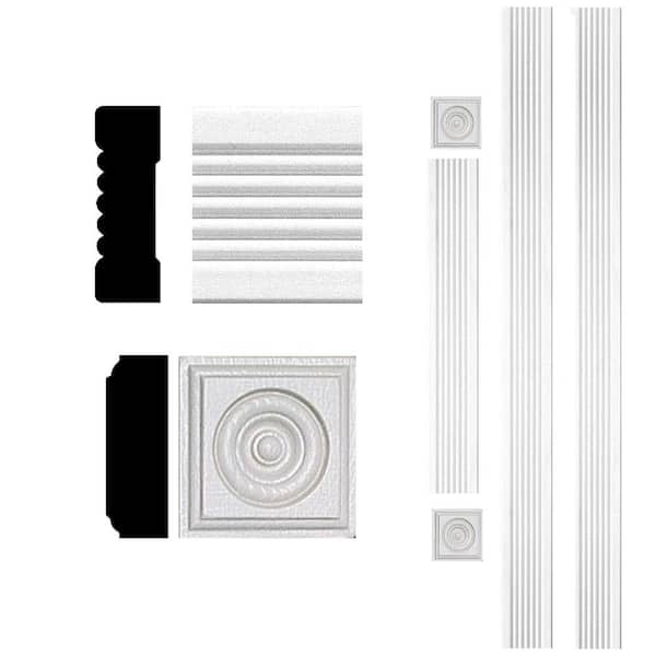 HOUSE OF FARA 4305 3/4 in. x  2 1/4 in. x  96 in. Primed MDF Casing (5-Pack − 40 Total Linear Feet)