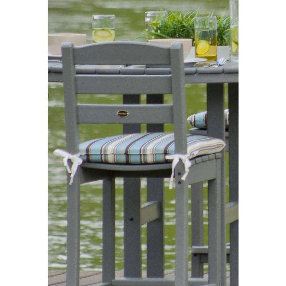 Eco-Friendly Modern White Recycled Plastic Outdoor Bar Stool
