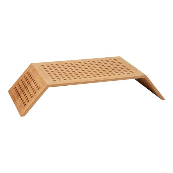 Mind Reader Lattice Collection, Monitor Stand, Foldable, Portable, Office, Rayon from Bamboo, Brown