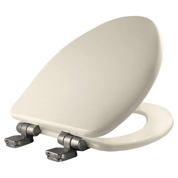 BEMIS Elongated Closed Front Toilet Seat in Biscuit