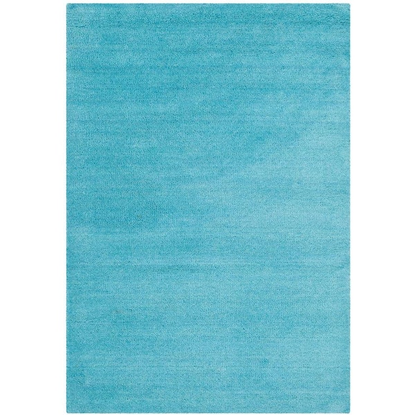 SAFAVIEH Himalaya Turquoise Doormat 2 ft. x 3 ft. Solid Area Rug