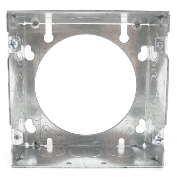 Steel City 4-11/16 in. Pre-Galvanized Steel Square Box Extension Ring (731711234-25R)