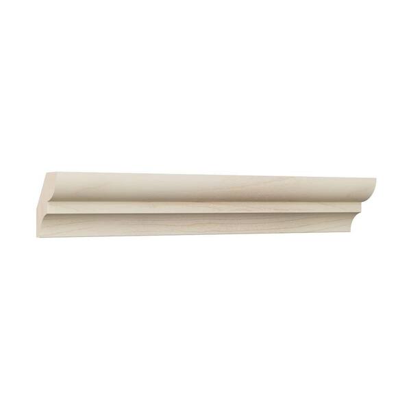 Ekena Millwork WM75 0.56 in. D x 1.63 in. W x 96 in. L Wood (Maple) Crown Molding