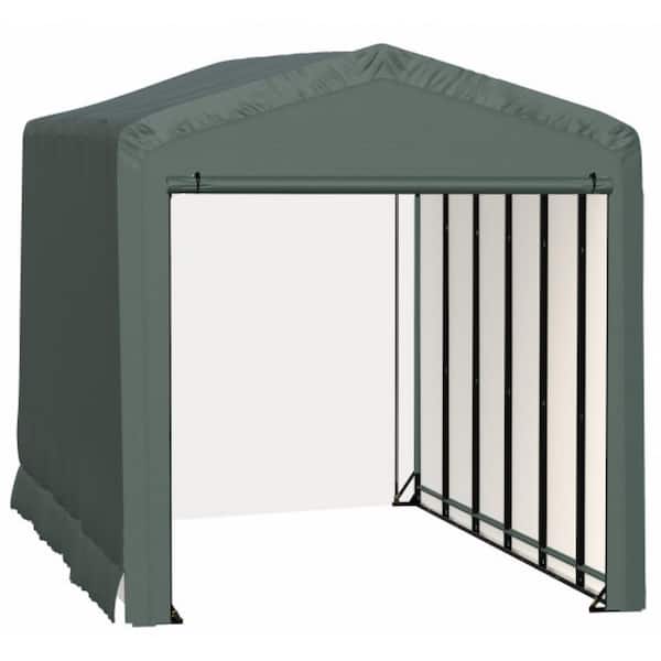 ShelterLogic Sheltertube 14 ft. x 27 ft. x 16 ft. Green Garage