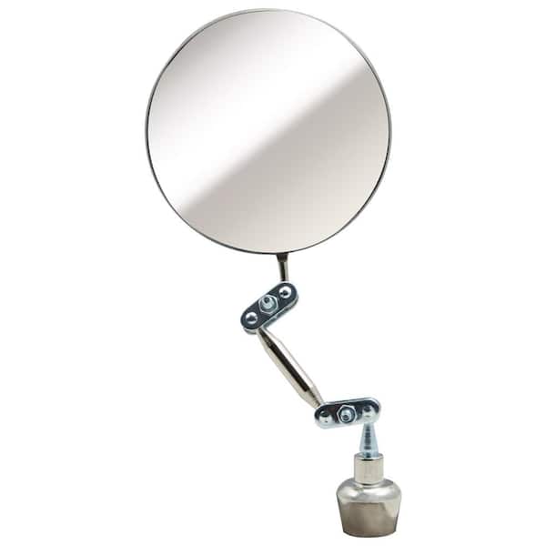 3.25 in. Round Inspection Mirror with Hands-Free Magnetic Base and 360° Viewing with All-Angle Ball Joint