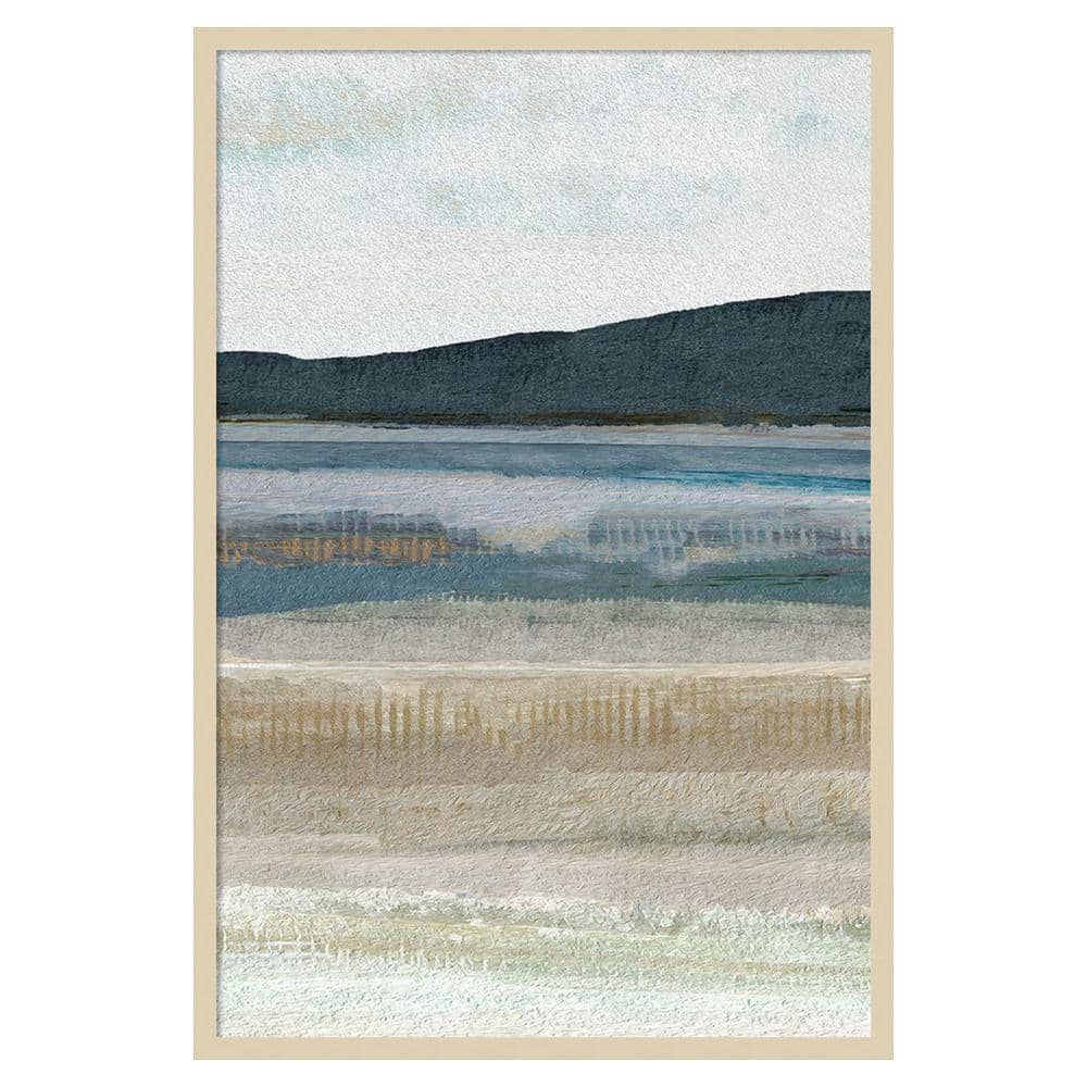 Saltwater Bay III Natural Framed Abstract Landscape Print