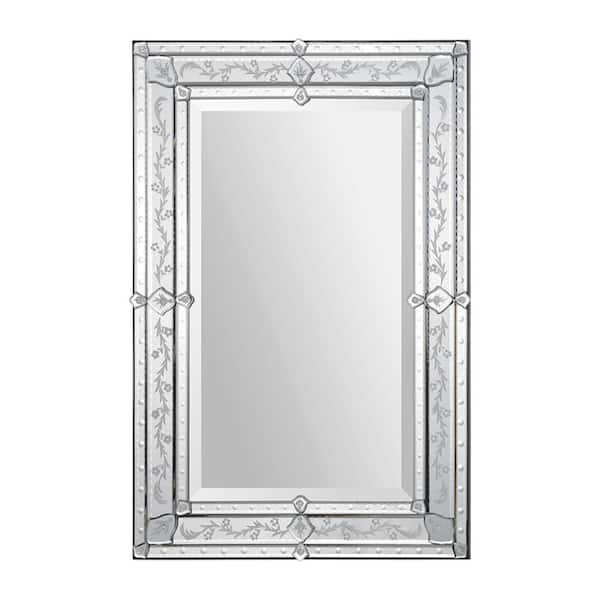 Medium Rectangle Glass Shatter Resistant Contemporary Mirror (36 in. H x 24 in. W)