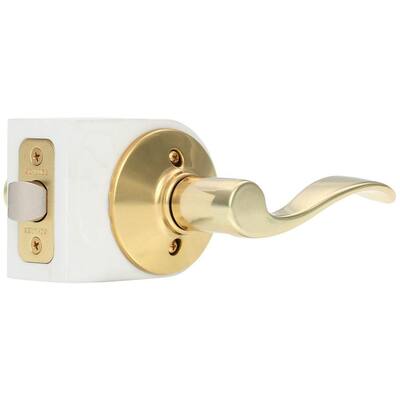 Schlage Accent Bright Brass Keyed Entry Door Handle F51A ACC 505