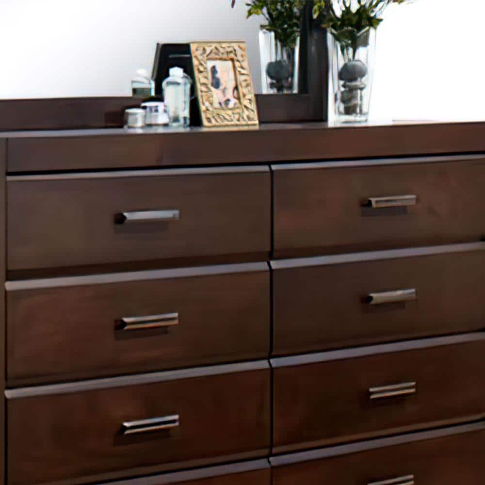Oberreit Solid Wood Dresser in Sophisticated Walnut Finish