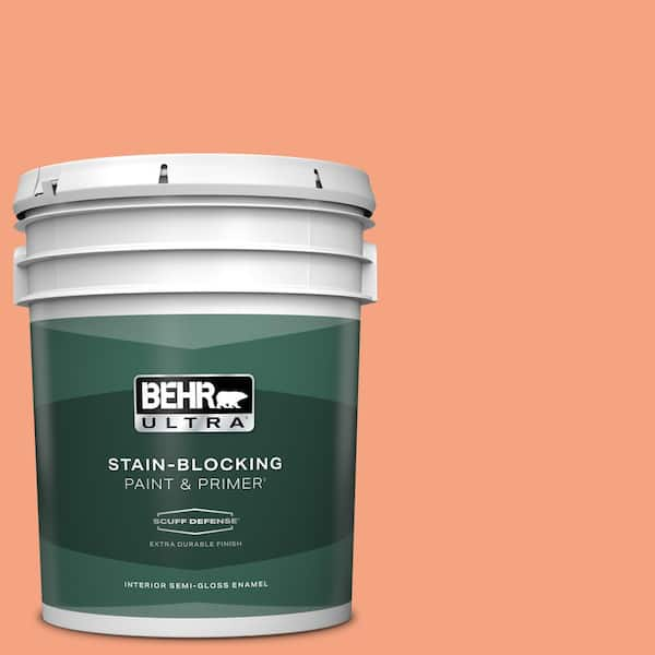 BEHR ULTRA 5 gal. #P190-4 Siren Extra Durable Semi-Gloss Enamel Interior Paint & Primer