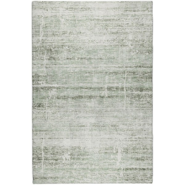Dream Shag Premium Machine Washable Abstract ADS747 Sage 10 ft. x 14 ft. Area Rug