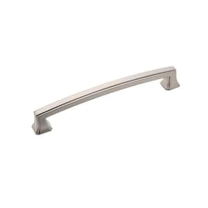 Bridges 6-5/16 in. (160 mm) Center-to-Center Satin Nickel Finish Cabinet Pull (10-Pack)