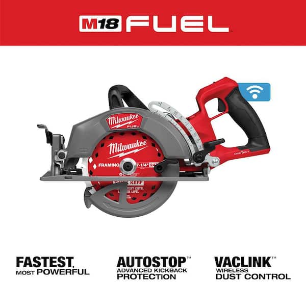 M18 FUEL ONE-KEY 18V Lithium-Ion Cordless 7-1/4 in. Rear Handle Circular Saw (Bare-Tool)
