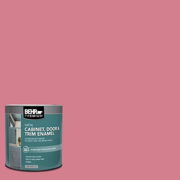 BEHR PREMIUM 1 qt. #P140-4 I Pink I Can Satin Enamel Interior/Exterior Cabinet, Door & Trim Paint