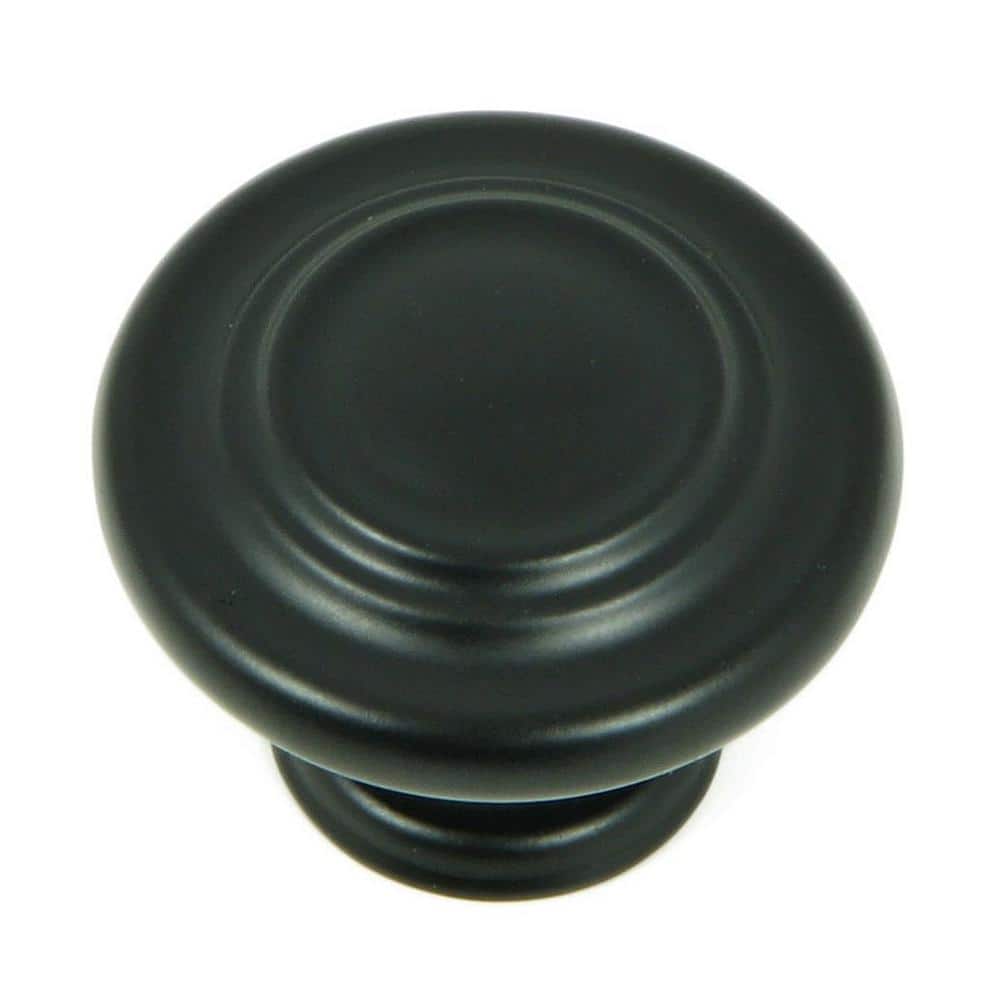 Three-Ring 1-1/4 in. Matte Black Round Cabinet Knob price history on PriceWatchPro