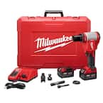 M18 18-Volt Lithium-Ion Cordless FORCE LOGIC Knockout Kit with (2) 3.0Ah Batteries, Charger, Hard Case