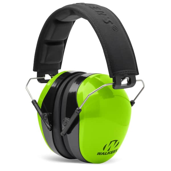 Walkers Game Ear Dual Color Passive Muff Embossed Headband High Vis in Green