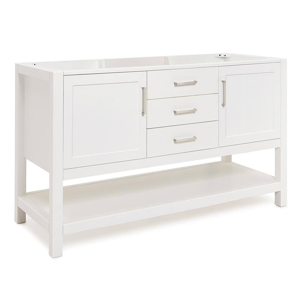 ARIEL Bayhill 60 in. W x 21.5 in. D x 34.5 in. H Freestanding Bath Vanity Cabinet without Top in ...