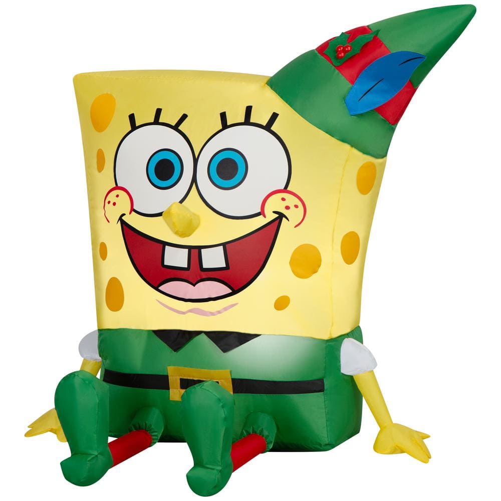 Nickelodeon 3 ft. Tall x 2 ft. W Christmas Inflatable Airblown ...