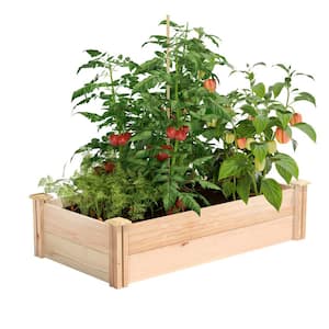 2 ft. x 4 ft. x 11 in. Premium Cedar Raised Garden Bed