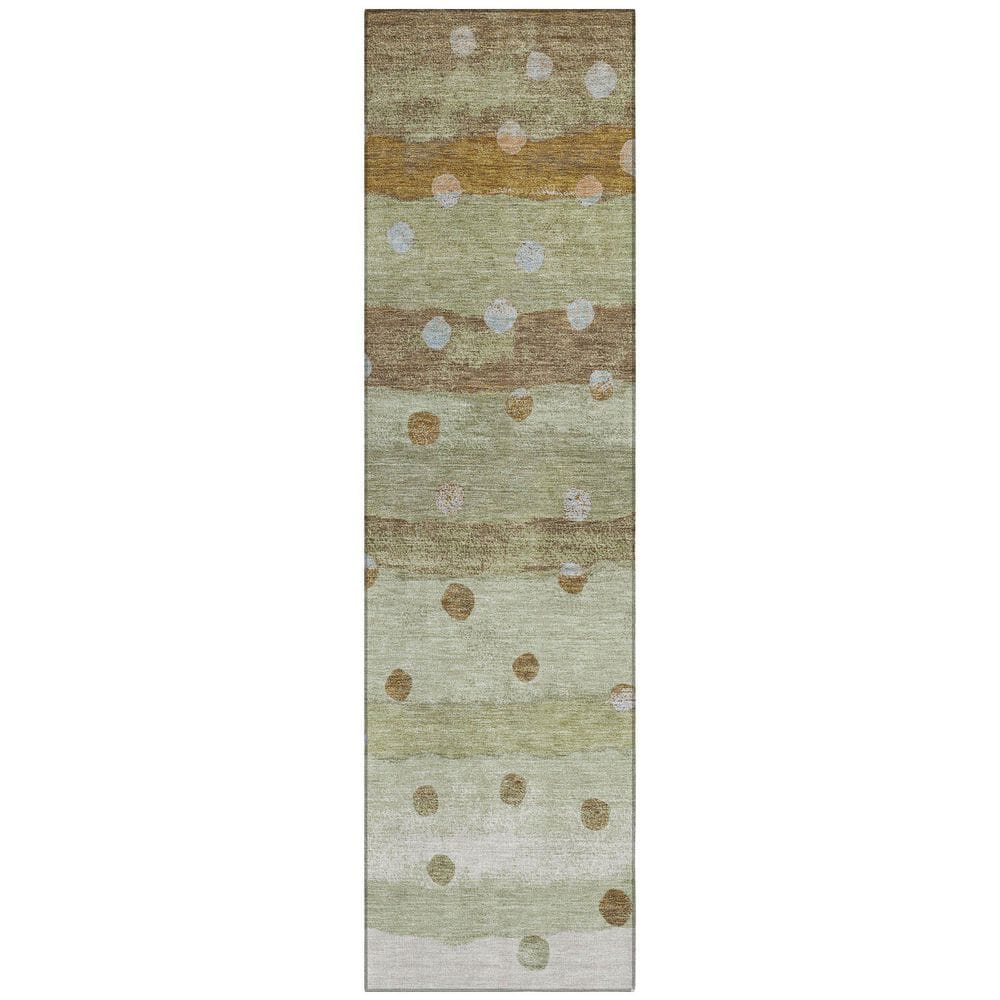 Chantille Machine Washable Indoor/Outdoor Abstract ACN2696 Sage 2 ft. x 7 ft. Runner Rug price history on PriceWatchPro