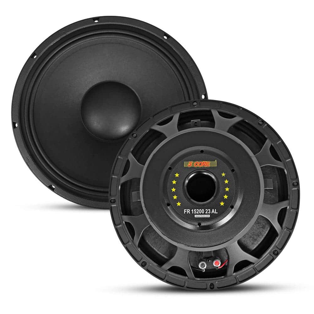 2000-Watt 15 in. Subwoofer Speaker with 500W RMS, 8 Ohm Full Range, 4 in. V