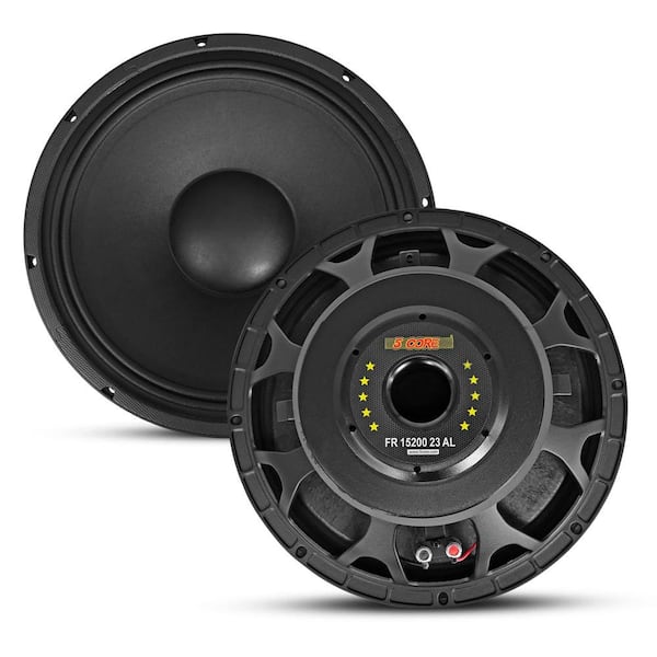 Ahfiwaso 2000-Watt 15 in. Subwoofer Speaker with 500W RMS, 8 Ohm Full Range, 4 in. Voice Coil and 100 oz. Y30 Magnet, Black