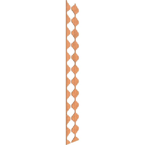 Ekena Millwork Marrakesh 94 in. H x 0.25 in. W Slatwall Panels in Cherry 12-Pack