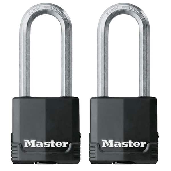 Master Lock Heavy Duty Padlock with Key, Hidden Shackle (Hasp Included)  M736XKADCCSEN - The Home Depot
