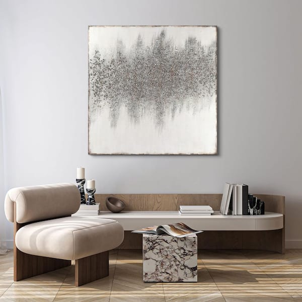 "Golden Dust" Textured Metallic Hand Painted by Martin Edwards Abstract Canvas Wall Art