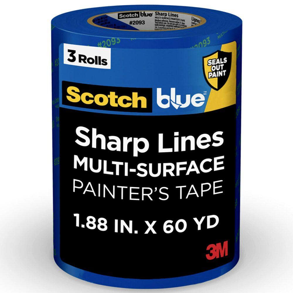 ScotchBlue 1.88 in x 60 yd Sharp Lines Multi-Surface Painters Tape with Ed