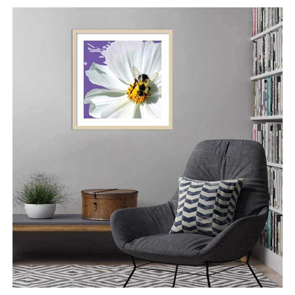 Flower Pop IV Svelte Natural Framed Graphic Art Print