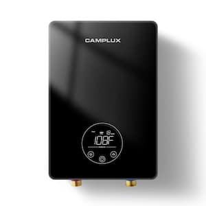 Camplux 1.8 GPM 6KW Tankless Electric Water Heater, 240V, Black