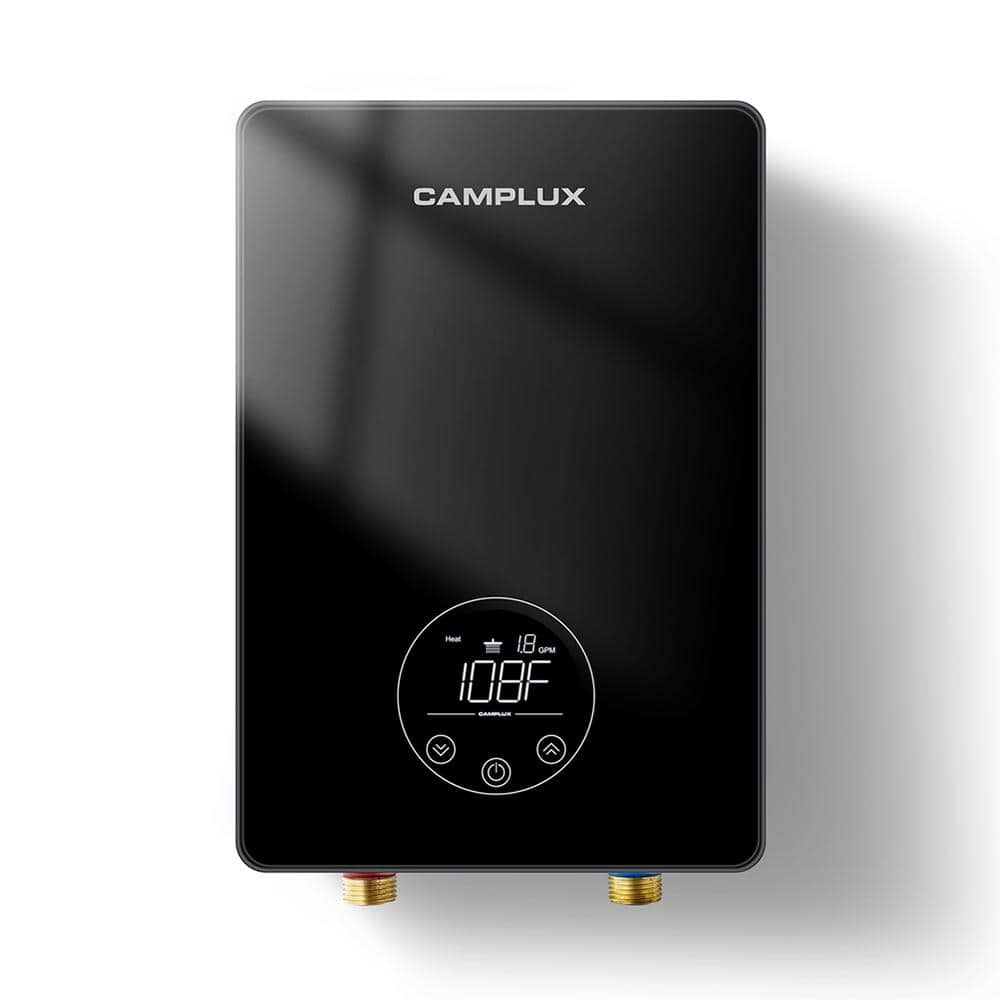 CAMPLUX 6 KW 1.5 GPM Point Of Use Tankless Electric Water Heater, 240V ...