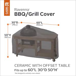 Ravenna Water-Resistant 60 in. Kamado Ceramic BBQ Grill Cover