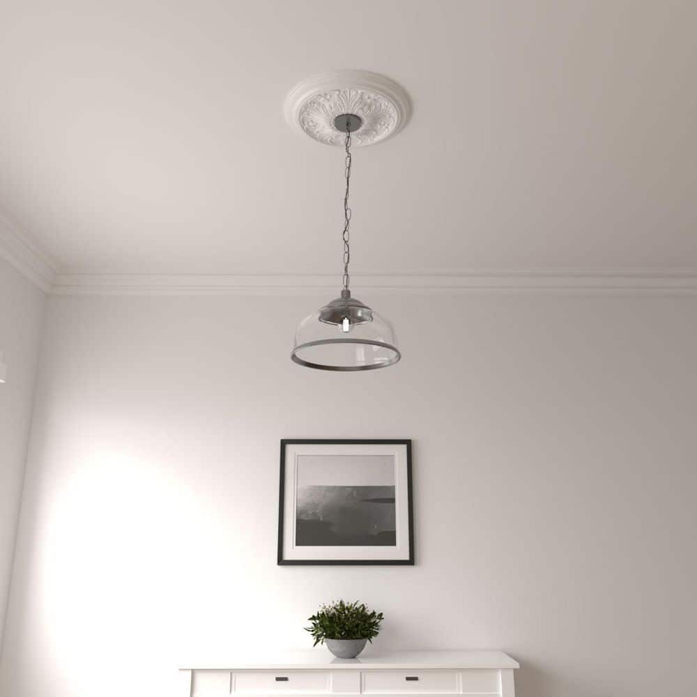 Delfina 40" White Urethane Ceiling Medallion